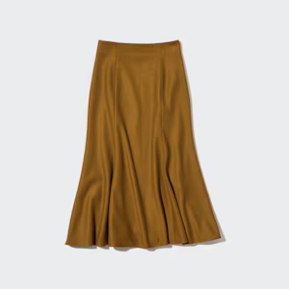 UNIQLO Mermaid Skirt, Mustard, M - Picture 1 of 4